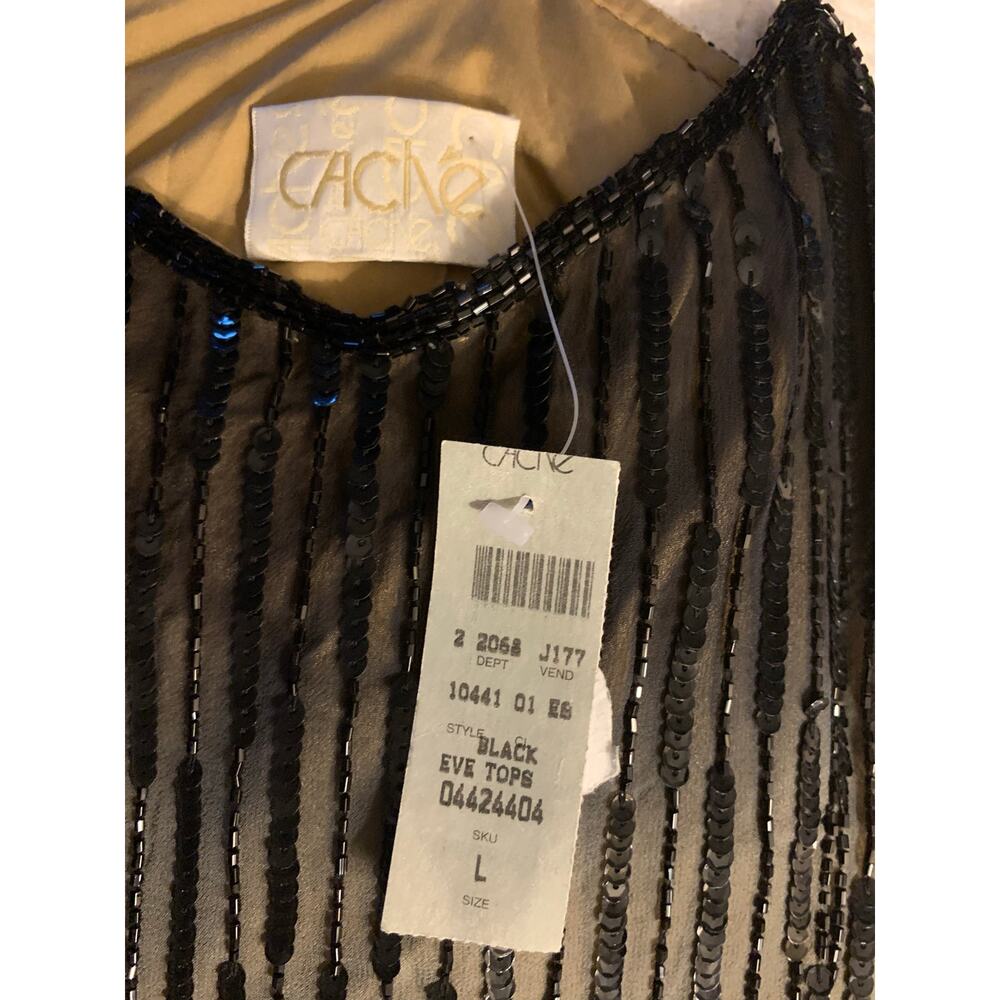 Cache Women’s VTG 90’s Silk Ombré Sequined Set Size Large - Picture 6 of 8